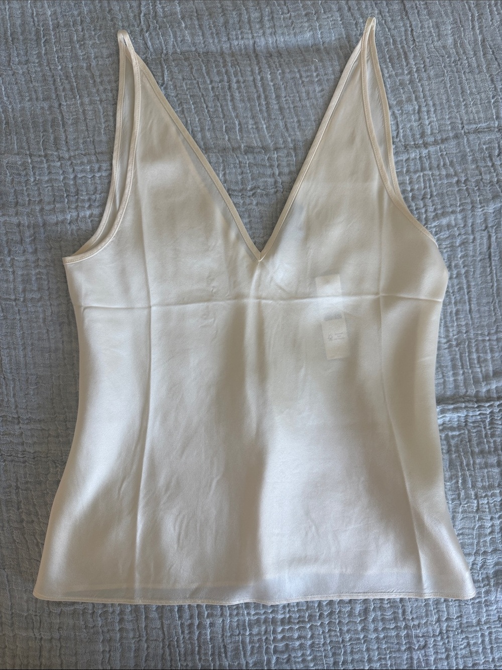 J. Crew Cream V-Neck Silk-Blend Camisole